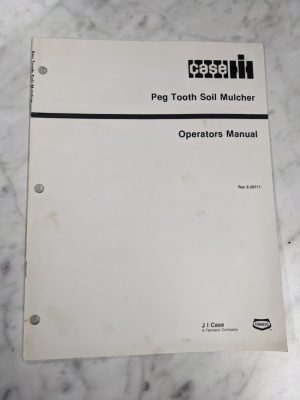 Ih Case Operator Service Manual Peg Tooth Soil Mulcher 1988 8-29711
