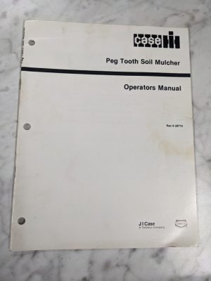 Ih Case Operator Service Manual Peg Tooth Soil Mulcher 1987 8-29710