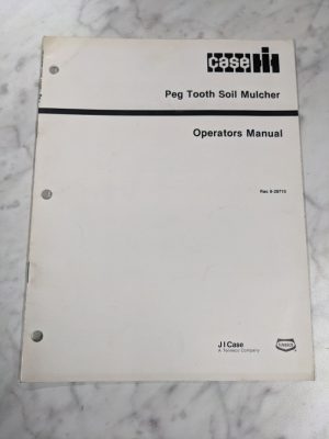Ih Case Operator Service Manual Peg Tooth Soil Mulcher 1987 8-29710 Farm