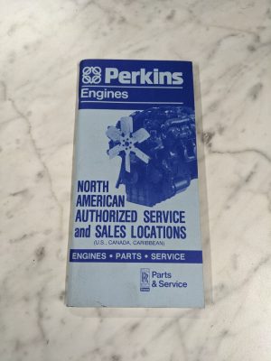Perkins Engines North American Authorized Service Location Sales Brochure 1986