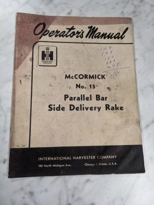 International Harvester Ih Operator Setup Service Manual #15 Delivery Rake