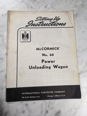 International Harvester Ih Operator Setup Service Manual #60 Power Wagon