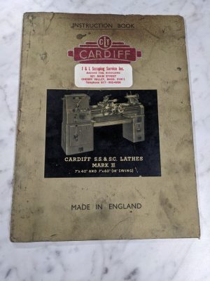 Clt Cardiff Operator Service Manual S.S. S.C. Lathes Mark Iii 7X40 7X60” Machine