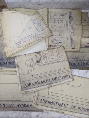 Jones & Lamson Machine Churchill Redman Tracing Lathe Prints Drawings Diagrams