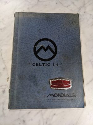 Mondiale Machine Celtic 14 Operator Service Manual Handbook Parts List Lathes