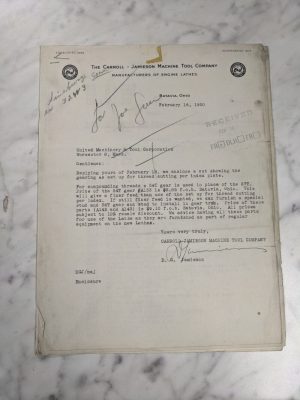 Carroll Jamieson Machine Tool Parts Listing Geared Head Lathe Headstock C-J