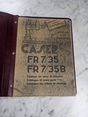 Caser Fr 7/35 35B Spare/Service Parts List Book Manual Catalog