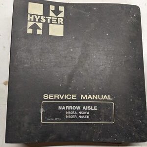 Service Manual Hyster N40Ea N50Ea N40Er N45Er Narrow Aisle Forklift Manual Book