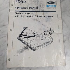 Ford New Holland Operator Service Manual Series 951B 48 60 72” Rotary Cutter
