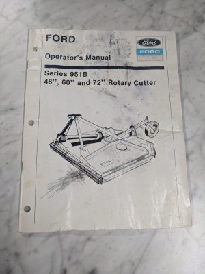 Ford New Holland Operator Service Manual Series 951B 48 60 72” Rotary Cutter