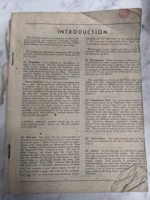 International Harvester Service Parts List Manual Catalog Hm-1 1950 Hay Machines