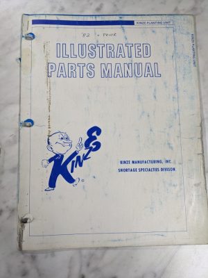 Kinze Manufacturing Illustrated Parts List Manual Planting Unit 30 36 38 40