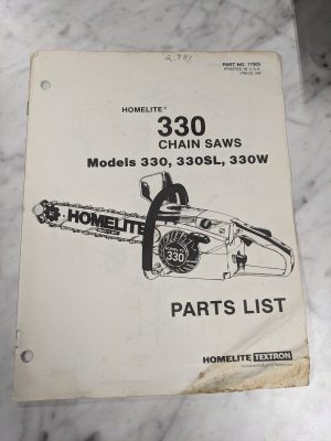Homelite Service Parts List Book Manual Catalog 330 Chain Saws Sl W 17505