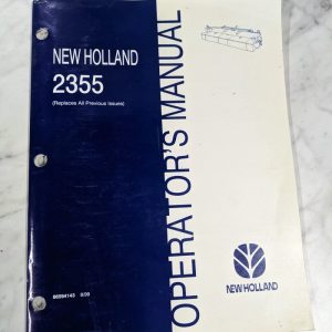 New Holland Operator Service Manual 2355 Discbine Auger Head 1999
