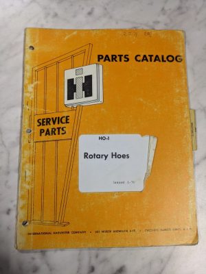 International Harvester Ih Service Parts List Catalog Manual Ho-1 Rotary Hoes