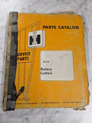 International Harvester Ih Service Parts List Catalog Manual Rc-1A Rotary Cutter