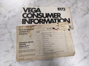 1973 Chevrolet Chevy Vega Operator Owner Manual St 303-73