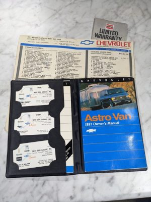 1991 Chevrolet Chevy Astro Van Operator Owner Manual Passenger & Cargo