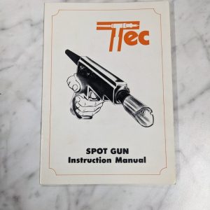 Tec Spot Gun Instruction Operator Owner Service Manual