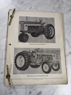 International Harvester Farmall 460 Tractor Lp Diesel Parts List Manual Catalog