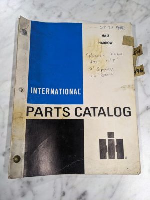 International Harvester Ih Parts List Book Manual Catalog Ha-2 Harrow