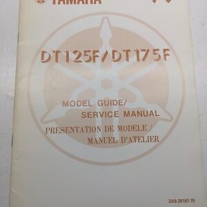 Yamaha Dt175F Model Guide Service Manual Dt125F 3A9-28197-70 1979 Fr Ger