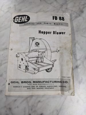 Gehl Operator Service Manual Parts List Book Hopper Blower Fb 88 2405
