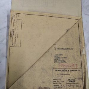 Reliance Electric Wiring Diagram Print Drawing C E Vs 1954 16932-3