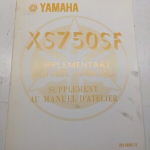 Yamaha Supplementary Service Manual Xs750Sf 2K1-28197-71 Oem 1978 Fr