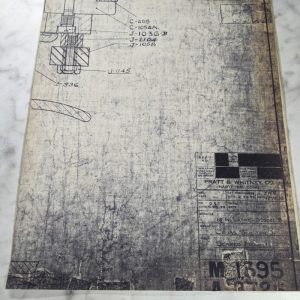 Pratt Whitney Model B Lathe Parts Diagram Drawing Print X-Section Headstock 1930