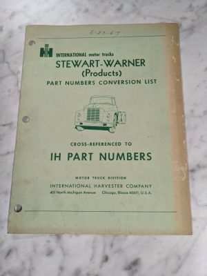 International Harvester Ih Part Number Conversion List Stewart Warner 1967 Truck