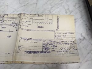 Cincinnati Milling Machine Parts Diagram Drawing Print Pulley Bracket Assembly