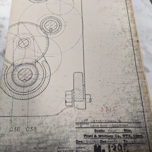 Pratt & Whitney 13” Lathe Model B Group 3 Gear Box Section Print Drawing Diagram