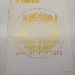 Yamaha Supplementary Service Manual Xj650Rj 5V3-28197-70 Oem 1981 Fr