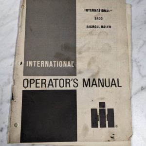 International Harvester Ih Operator Service Manual 2400 Bigroll Baler 1983