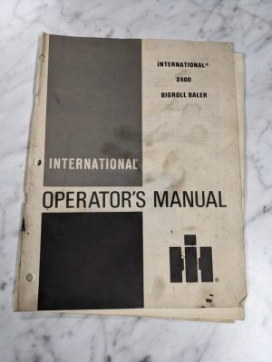 International Harvester Ih Operator Service Manual 2400 Bigroll Baler 1983