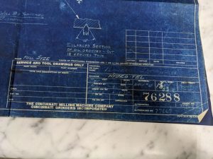 Concinnati Milling Plunger Servo Valve Drawing Print 1935 Hydro Tel Machine