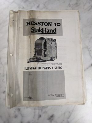 Hesston Illustrated Parts List Book Manual Catalog Stakhand 10 7080724
