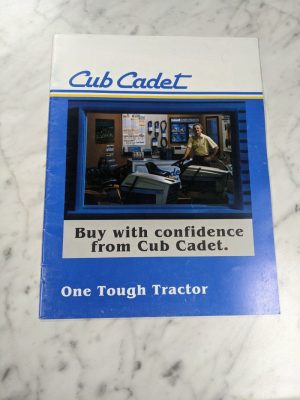 Cub Cadet Dealer Sales Brochure Maintenance Parts Catalog 90189