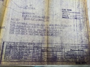 Futurmill Change Gear Trans 30 Hp Assembly Drawing Print Diagram 1974