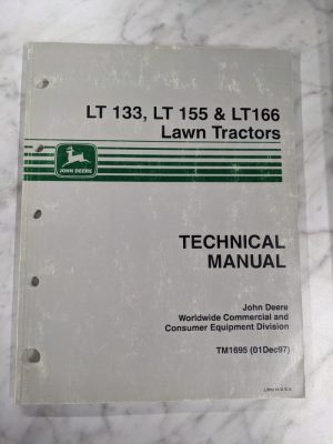 John Deere Jd Techinical Service Manual Lawn Tractor Lt 133 155 166 Tm1695