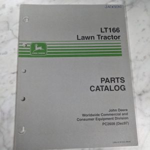 John Deere Service Parts List Catalog Manual Lawn Tractor Lt166 Pc2608 1997