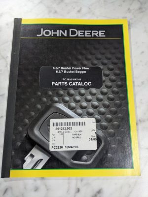 John Deere Parts List Catalog Manual Bushel Power Flow Bagger 6.5/7 Pc2626