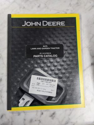 John Deere Jd Service Parts List Manual Catalog X475 Lawn Garden Tractor Pc9110