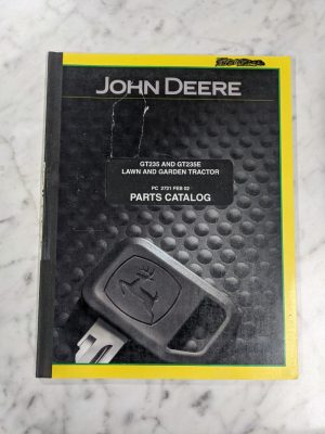 John Deere Service Parts List Manual Catalog Gt235E Lawn Garden Tractor Pc2721