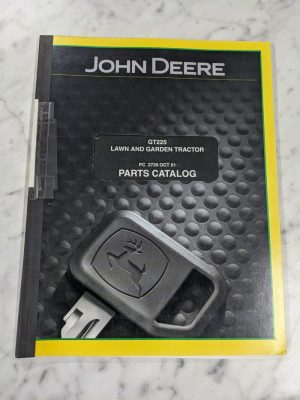John Deere Jd Service Parts List Manual Catalog Gt225 Lawn Garden Tractor Pc2720
