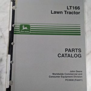 John Deere Jd Service Parts List Manual Catalog Lawn Tractor Lt166 Pc2608 2001