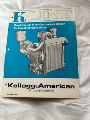 Kellogg American K- Line Air Compressors Catalog Kl-1 Industrial Sales Brochure