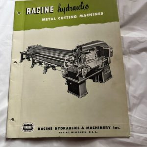 Racine Hydraulic Metal Cutting Machines Automatic Bar Feed Sales Brochure