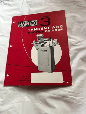 Hartex Utd Union Twist Drill Co. #3 Tangent Arc Profile Grinder Sales Brochure